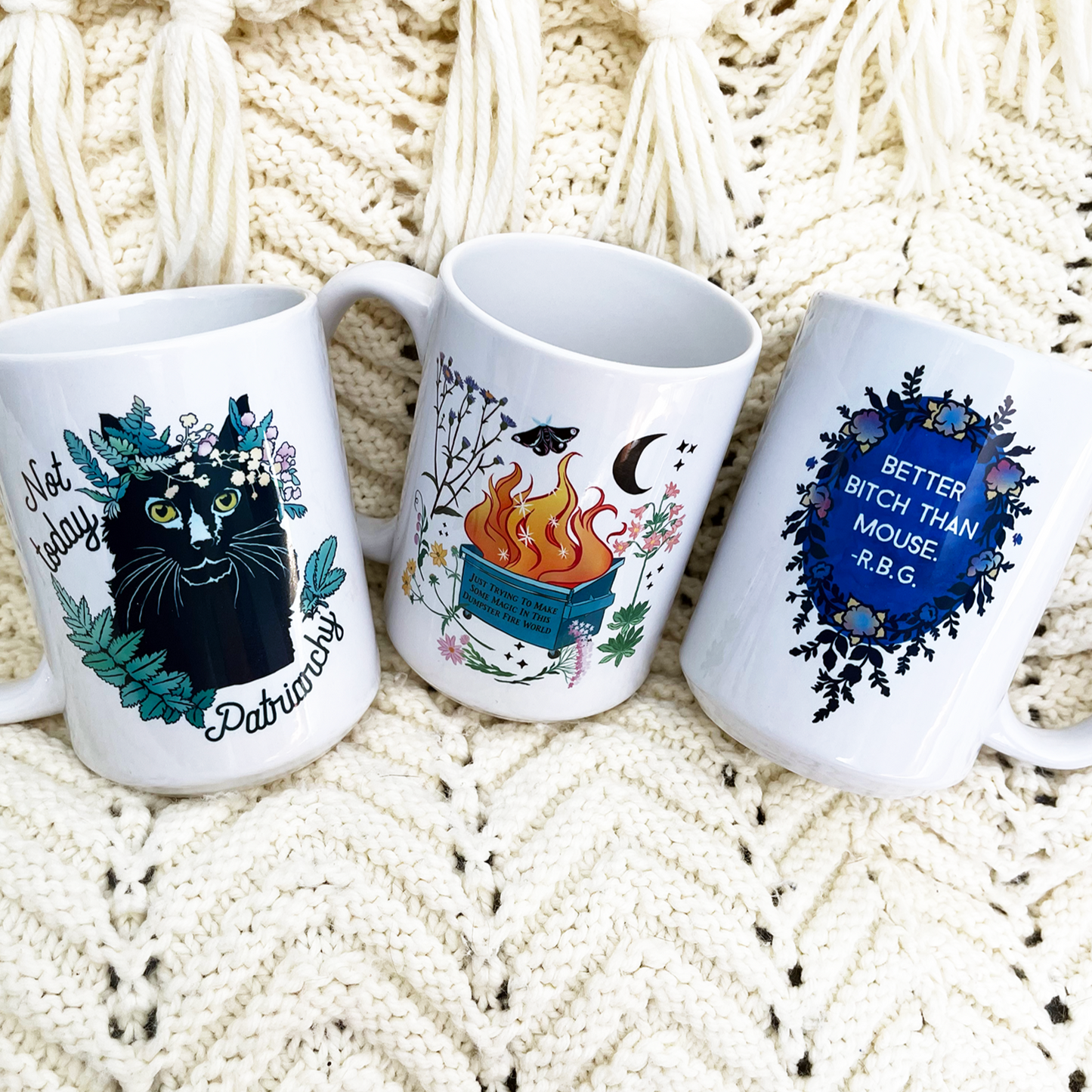 Just Trying To Make Some Magic In This Dumpster Fire World: Feminist Mug