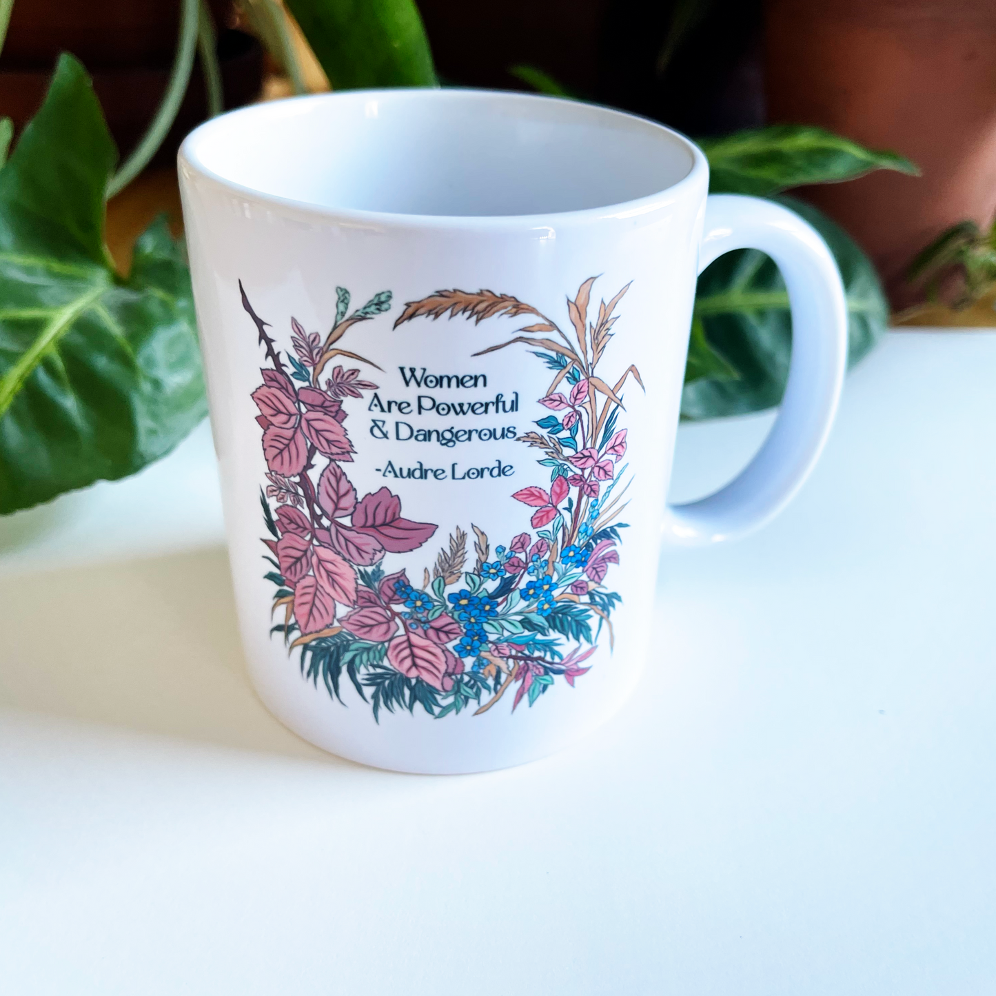 Feminist Mug: Women Are Powerful and Dangerous, Audre Lorde