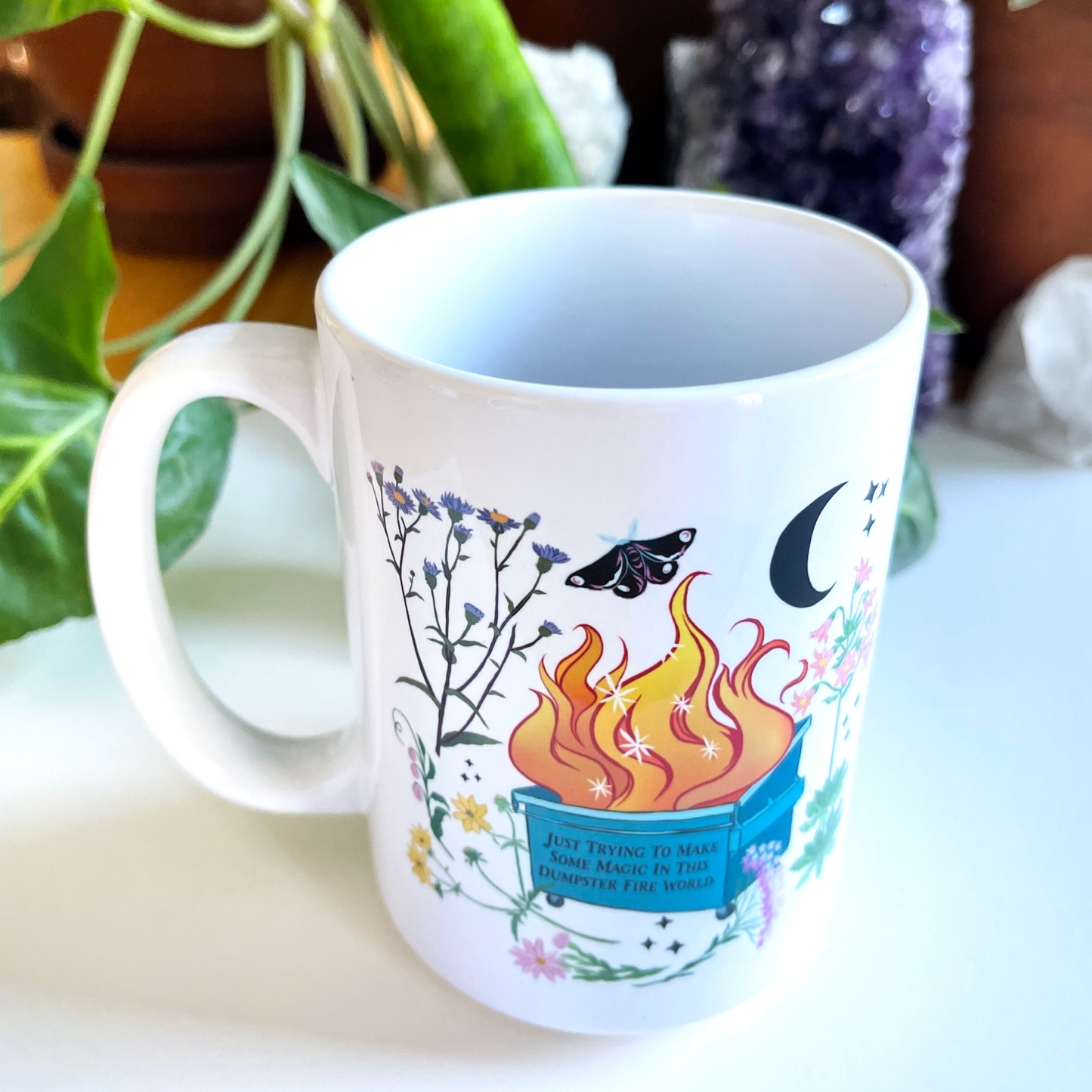 Just Trying To Make Some Magic In This Dumpster Fire World: Feminist Mug