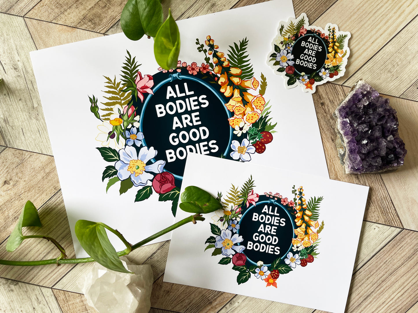 All Bodies Are Good Bodies: Body Positive Print