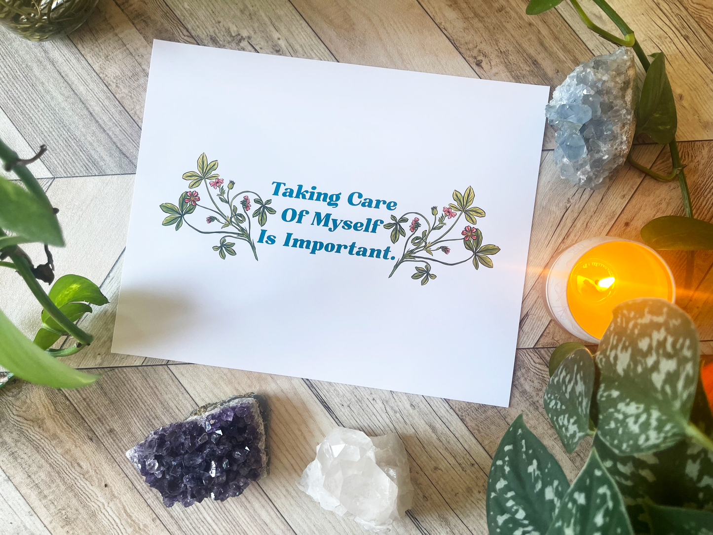 Taking Care Of myself Is Important: Self Care Print