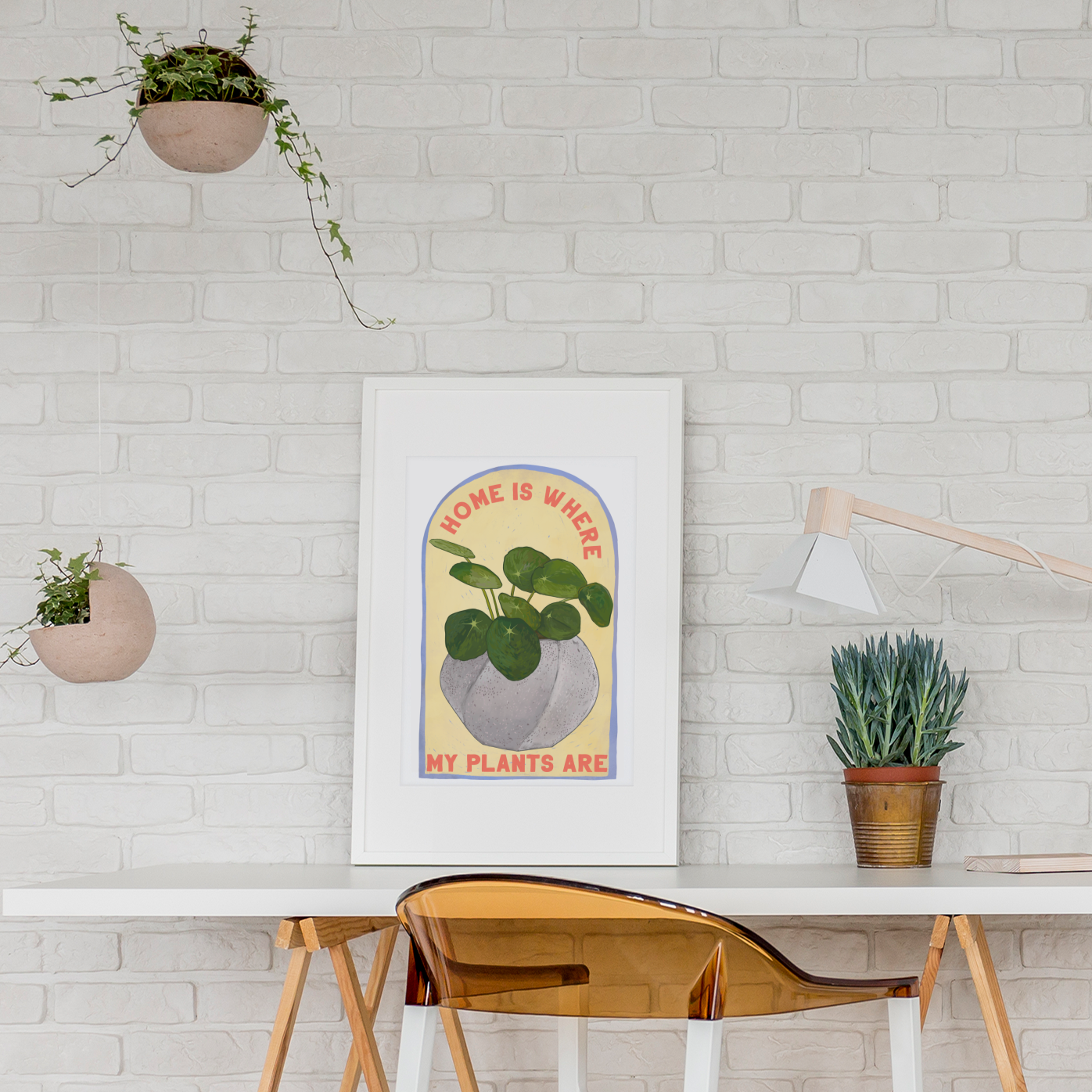 Home Is Where My Plants Are: Houseplant Print