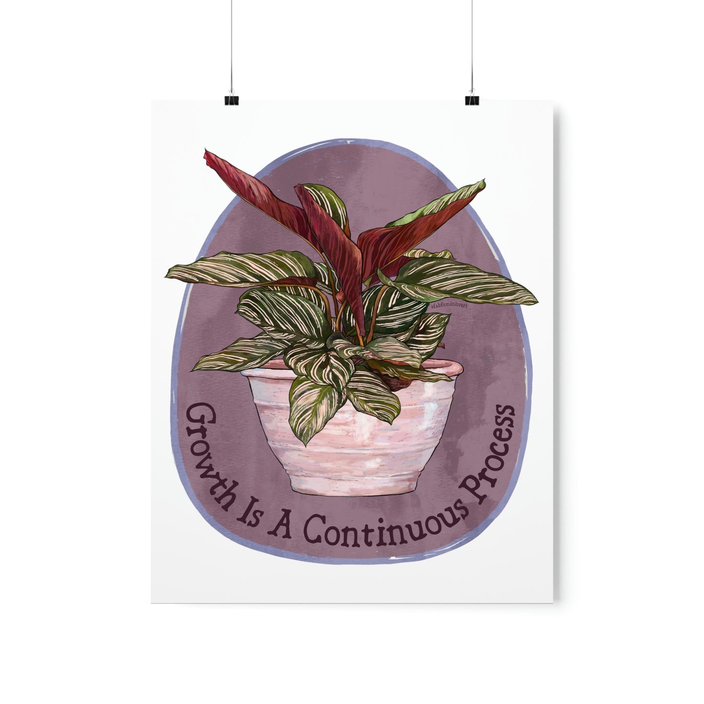 Growth Is A Continuous Process: Self Care Print