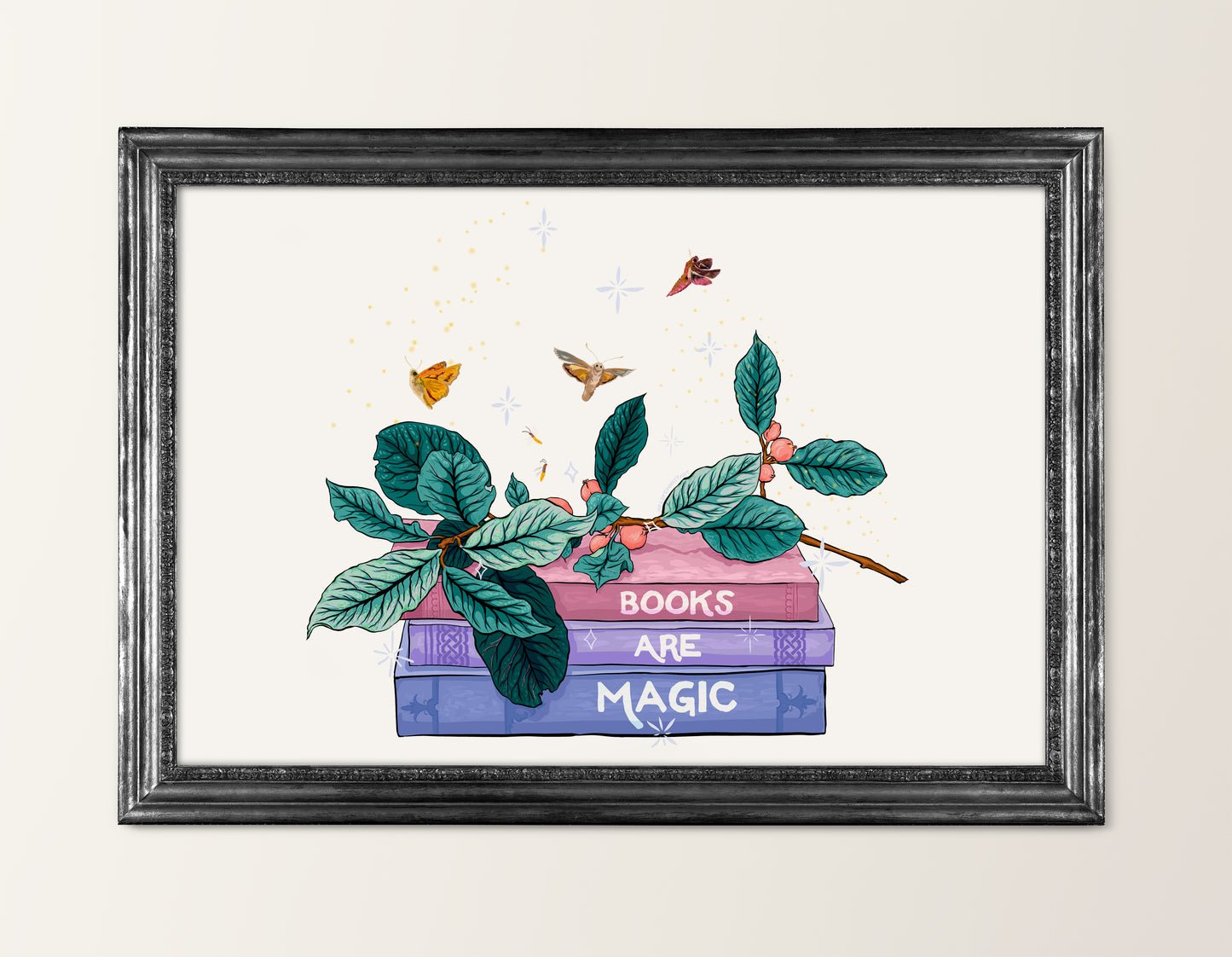 Books Are Magic: Book Lover Print