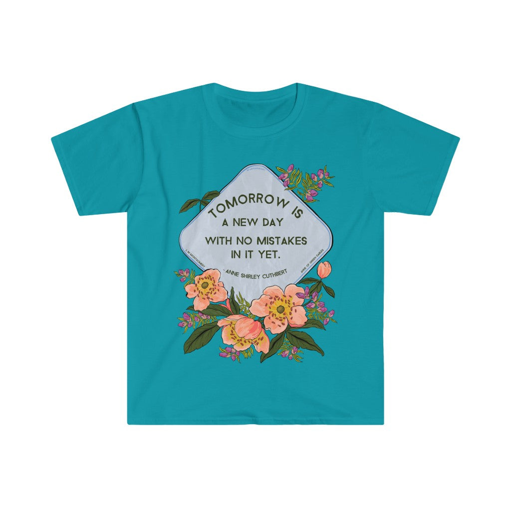 Tomorrow Is A New Day With No Mistakes In It Yet, LM Montgomery, Anne Of Green Gables: Bibliophile Shirt