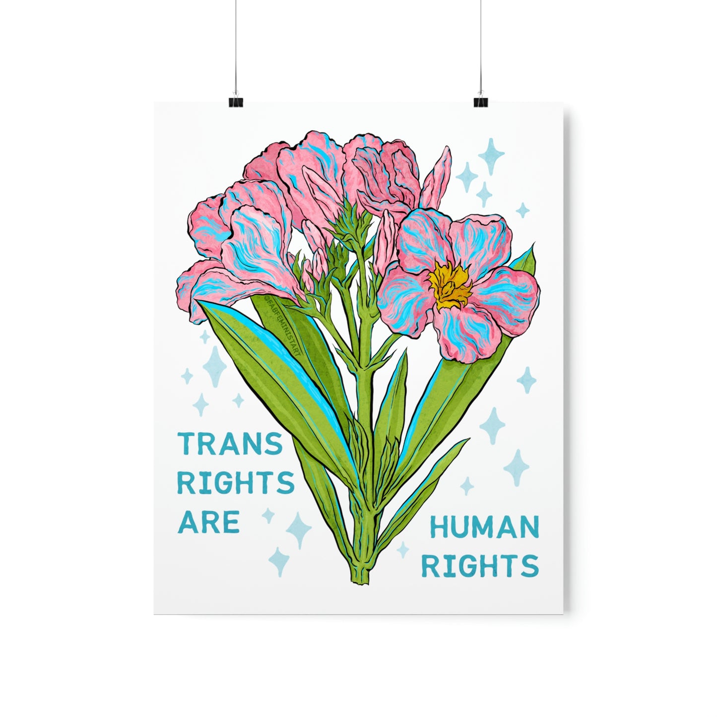 Trans Rights Are Human Rights: LGBTQ Art Print