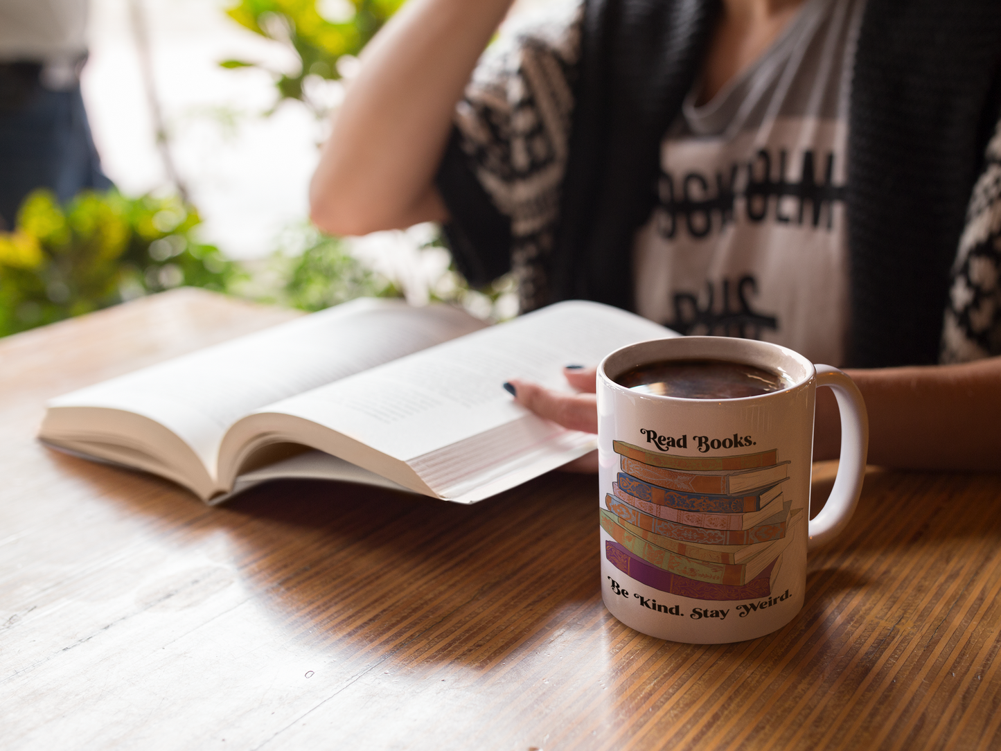 Read Books Be Kind Stay Weird: Book Lover Mug