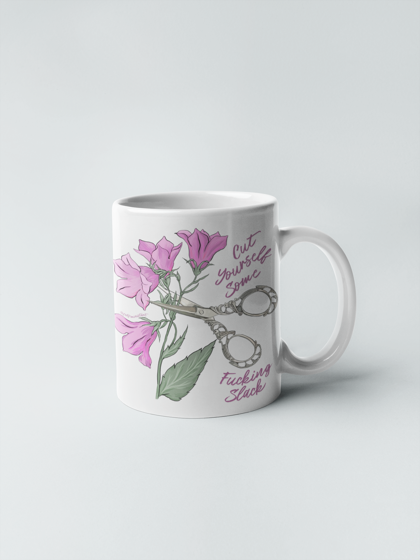 Cut Yourself Some Fucking Slack: Mental Health Mug