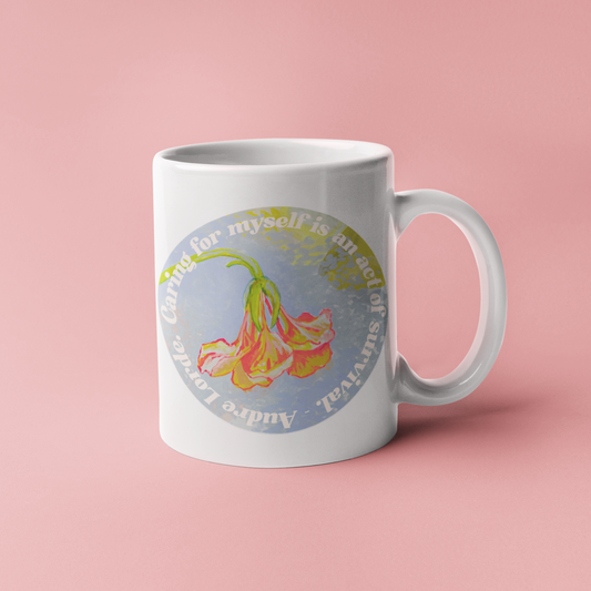 Caring For Myself Is An Act Of Survival, Audre Lorde: Feminist Mug