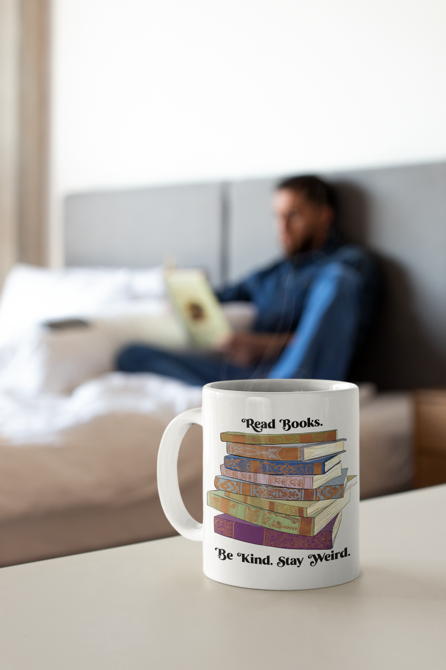 Read Books Be Kind Stay Weird: Book Lover Mug