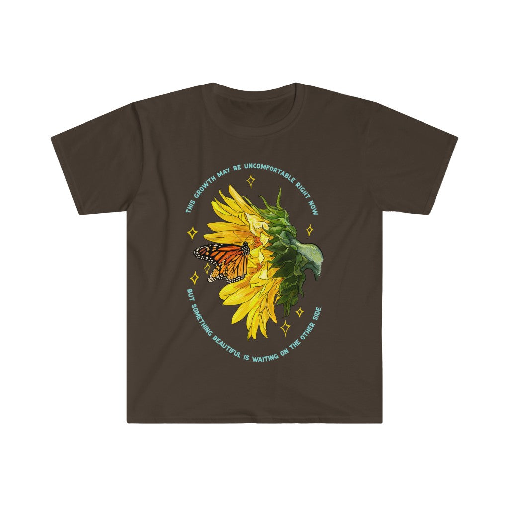 This Growth May Be Uncomfortable But Something Beautiful Is Waiting: Mental Health Shirt