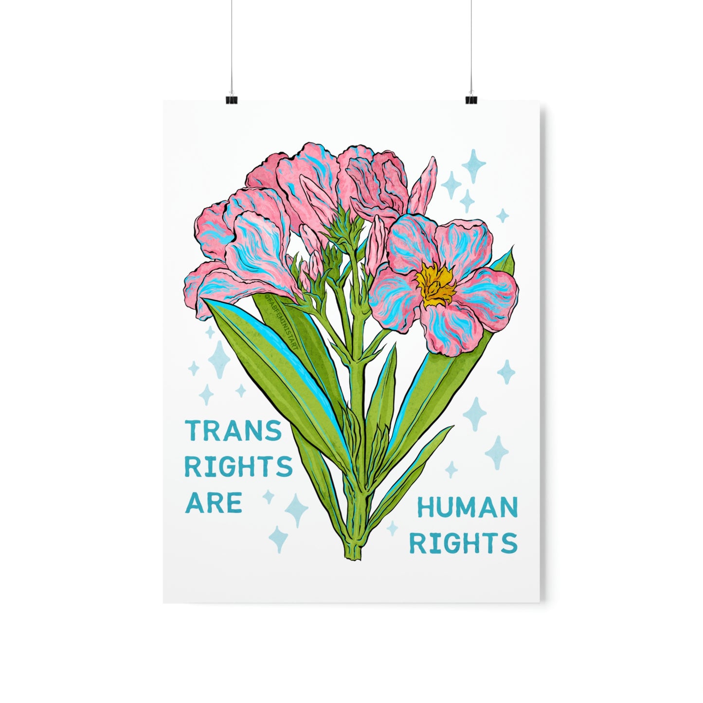 Trans Rights Are Human Rights: LGBTQ Art Print