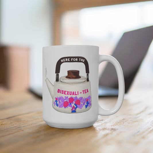 Here For The Bisexualitea: Bi Pride Mug