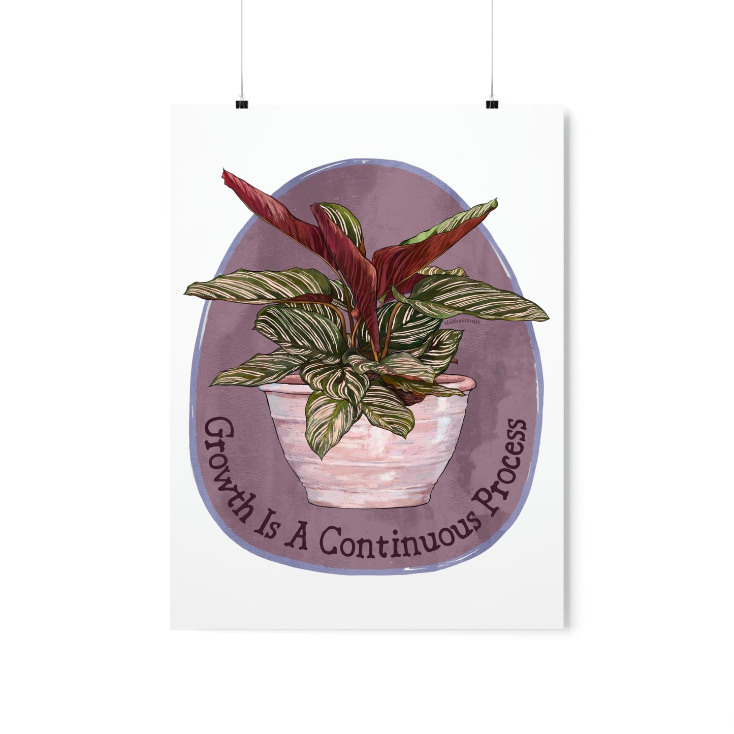 Growth Is A Continuous Process: Self Care Print