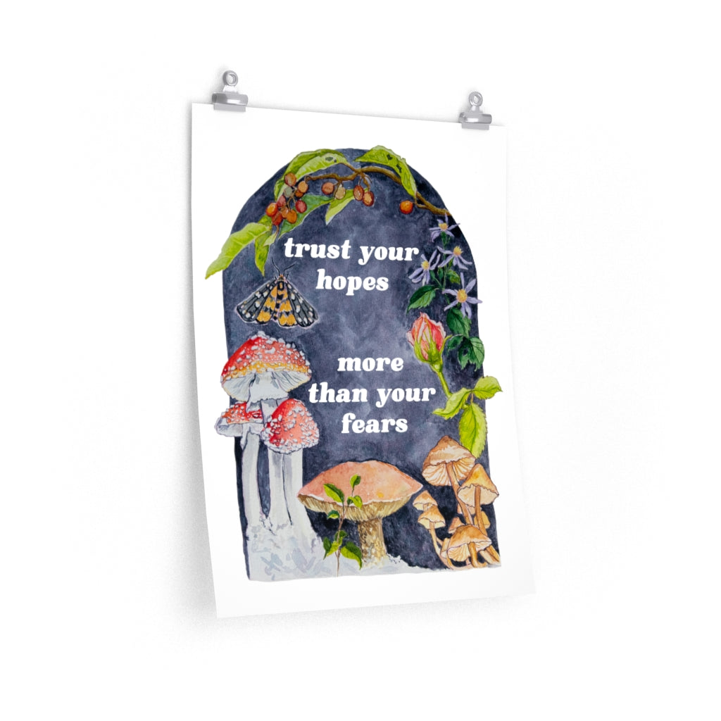 Trust Your Hopes More Than Your Fears: Mental Health Print