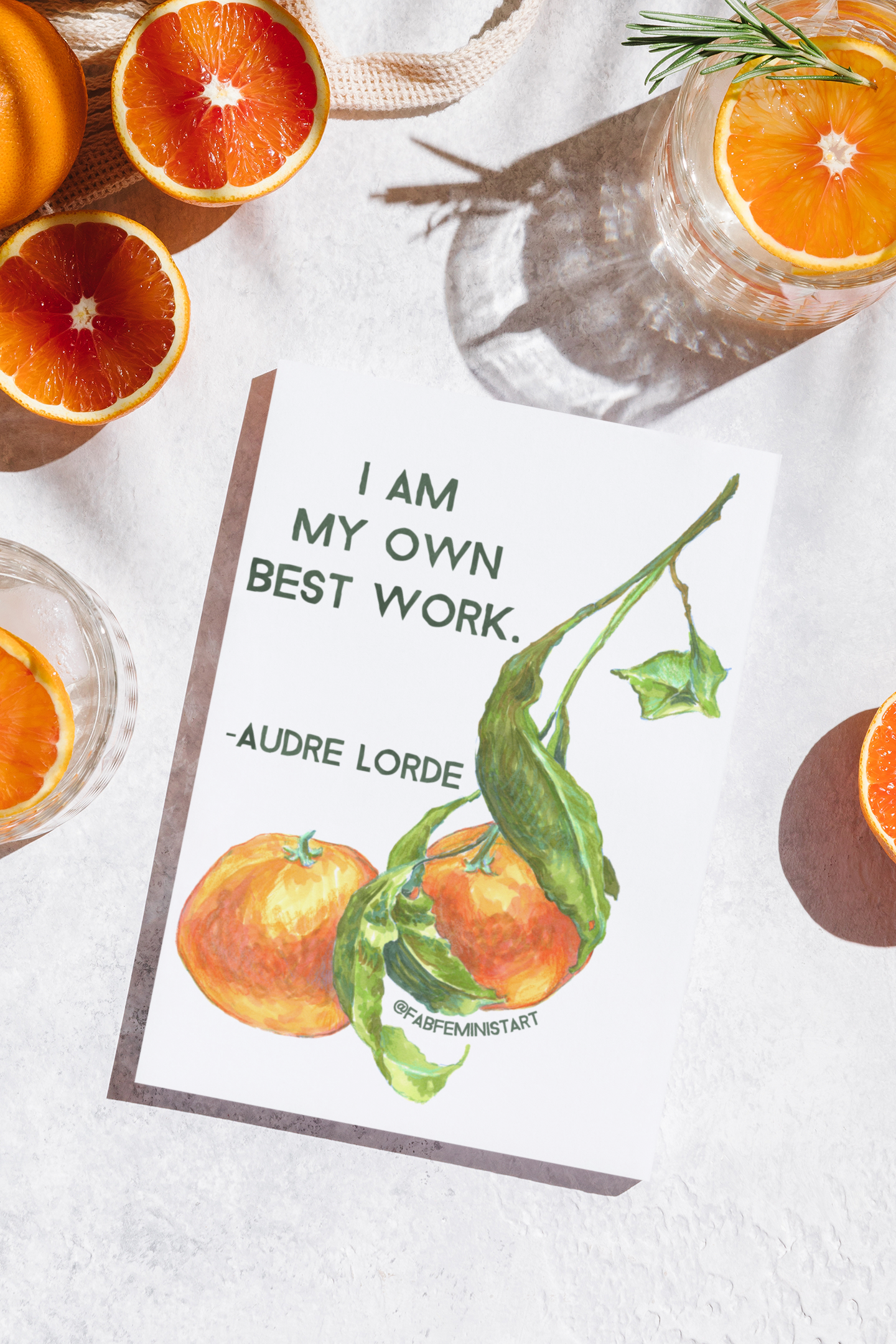 I Am My Own Best Work, Audre Lorde: Feminist Print