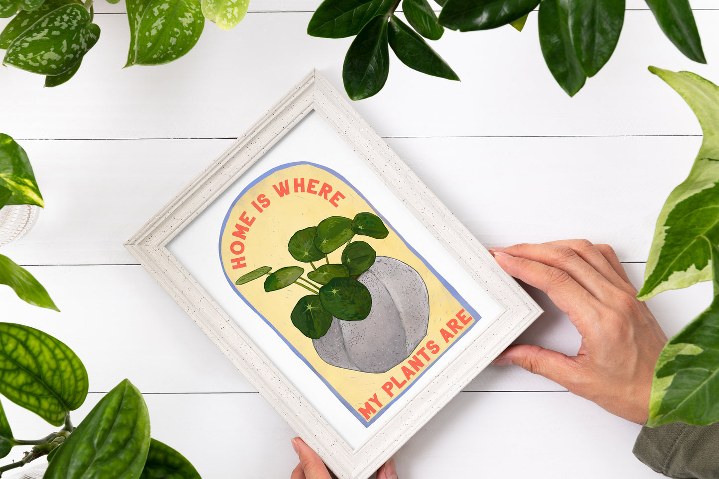 Home Is Where My Plants Are: Houseplant Print