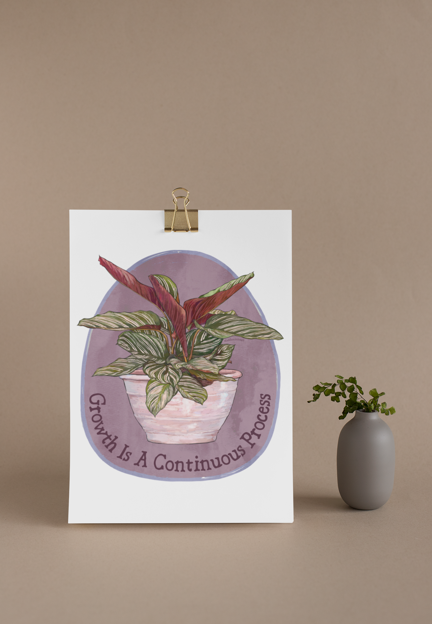 Growth Is A Continuous Process: Self Care Print