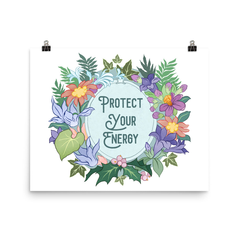 Protect Your Energy: Self Care Print