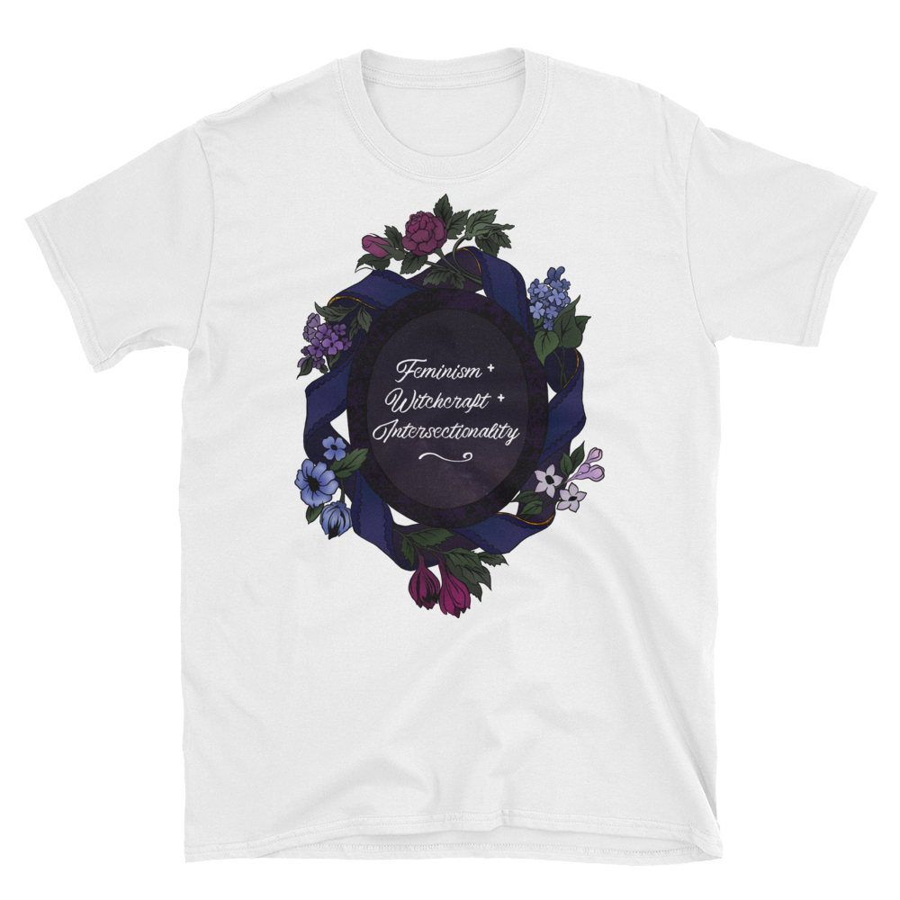 Feminism + Witchcraft + Intersectionality: Unisex Adult Shirt