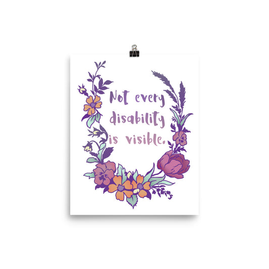 Not Every Disability Is Visible: Feminist Print