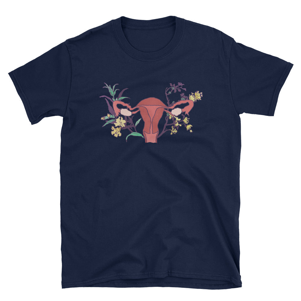 Floral Uterus: Unisex Adult Shirt