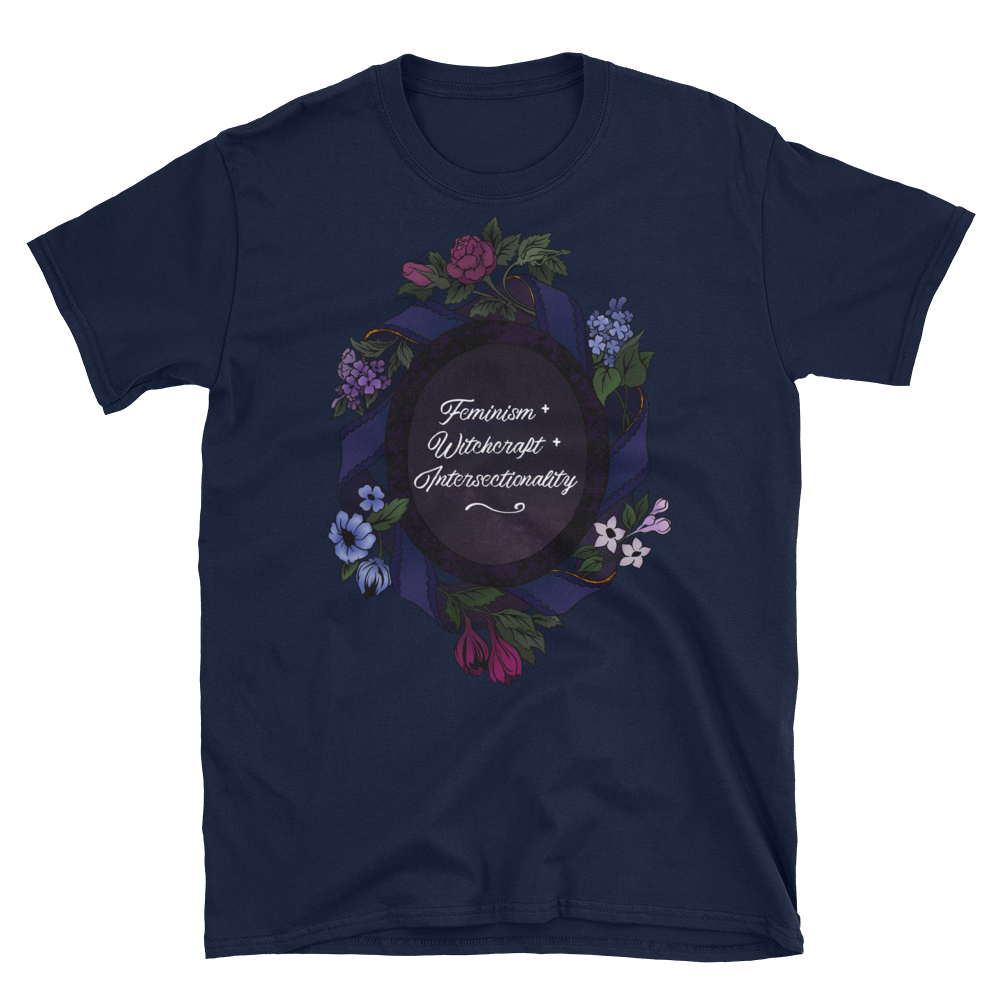 Feminism + Witchcraft + Intersectionality: Unisex Adult Shirt