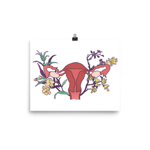 Floral Uterus: Feminist Print