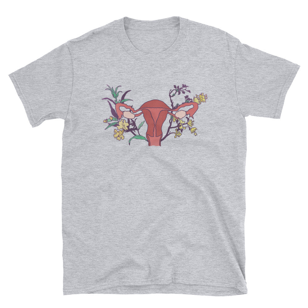 Floral Uterus: Unisex Adult Shirt