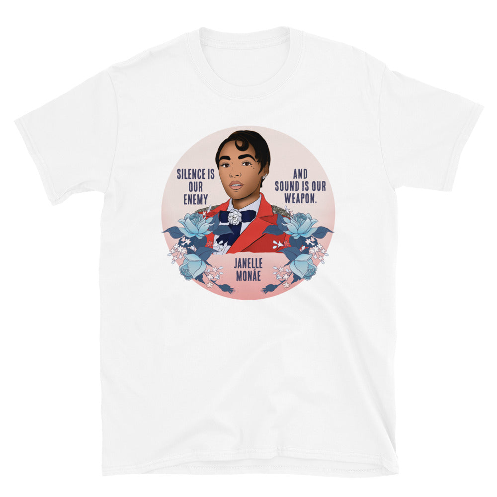 Silence Is Our Enemy and Sound Is The Weapon, Janelle Monáe: Unisex Adult Shirt