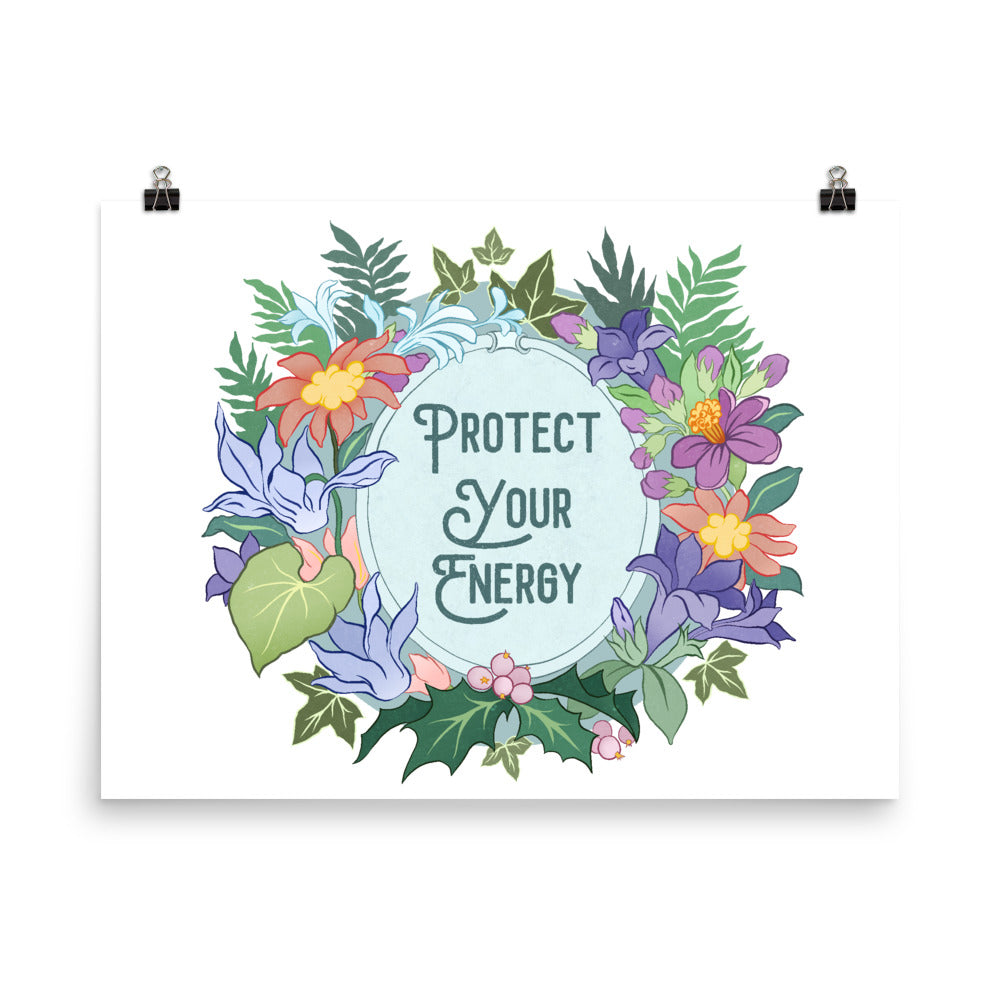 Protect Your Energy: Self Care Print