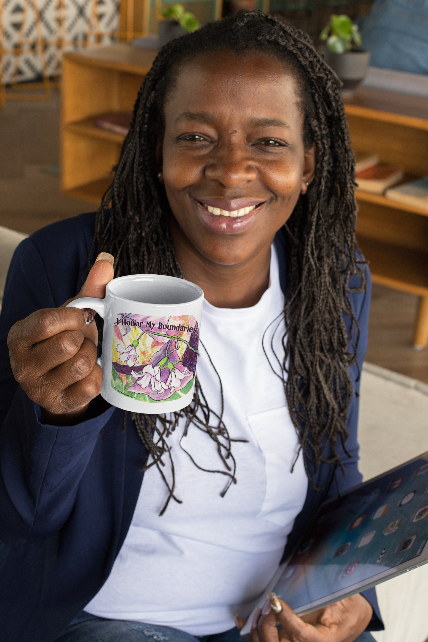 I Honor My Boundaries: Mental Health Mug