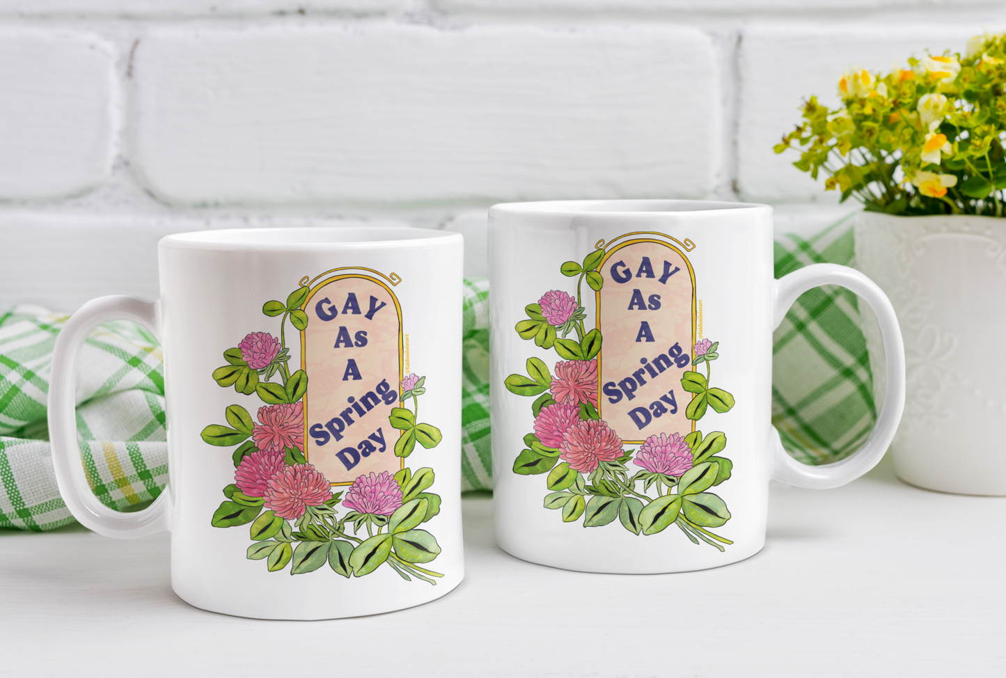 Gay As A Spring Day: Gay Pride Mug