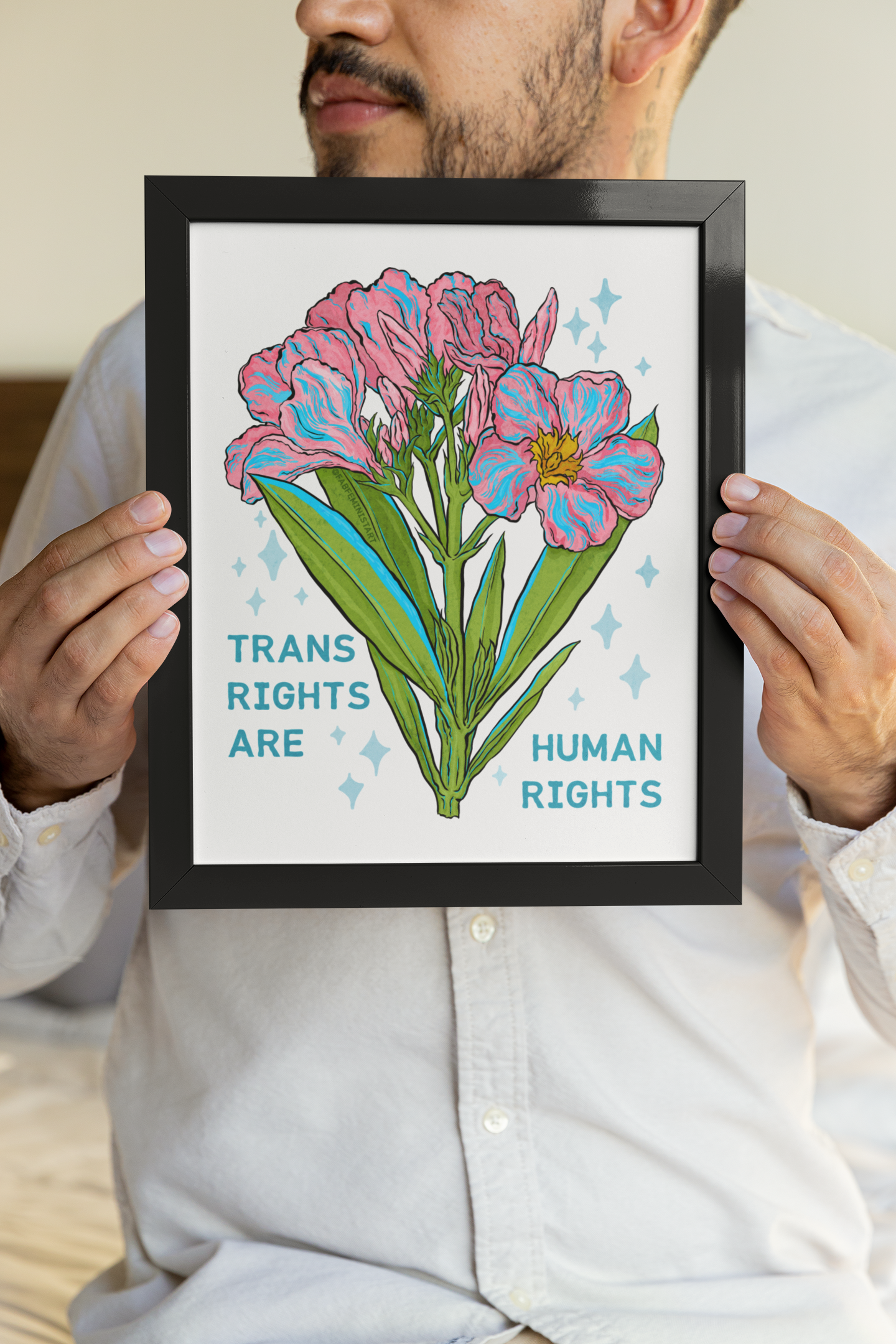 Trans Rights Are Human Rights: LGBTQ Art Print