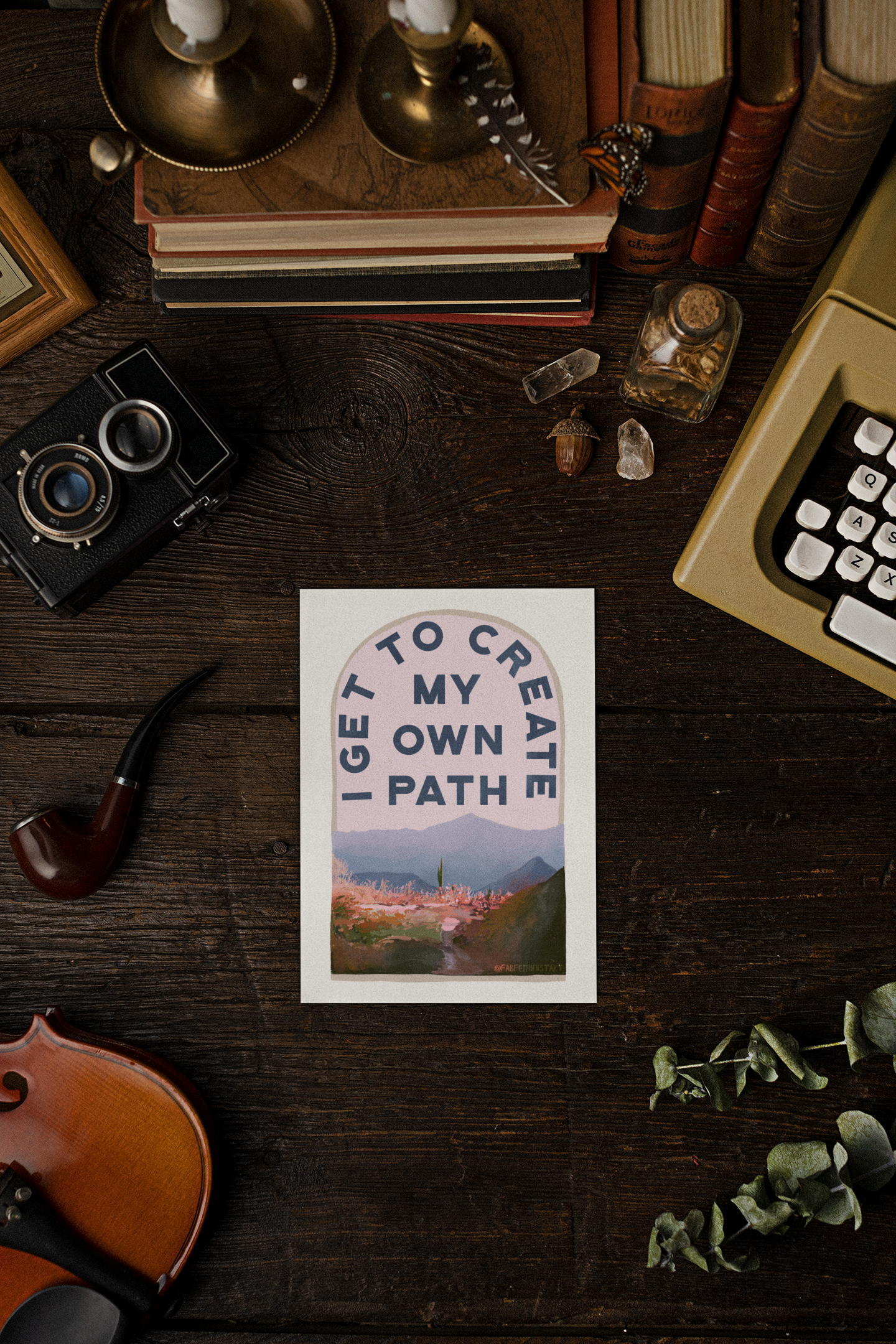 I Get To Create My Own Path: Self Care Print