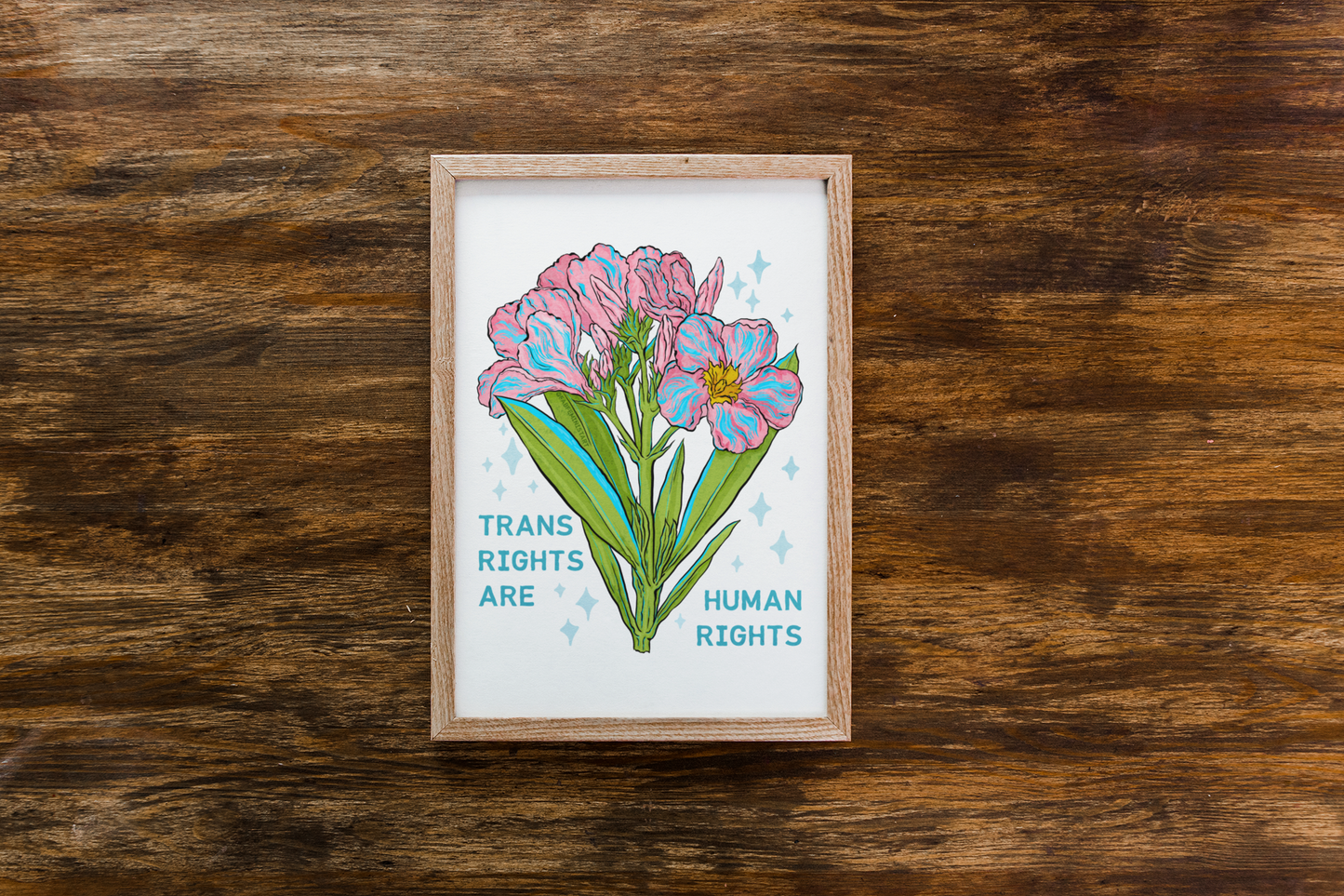 Trans Rights Are Human Rights: LGBTQ Art Print