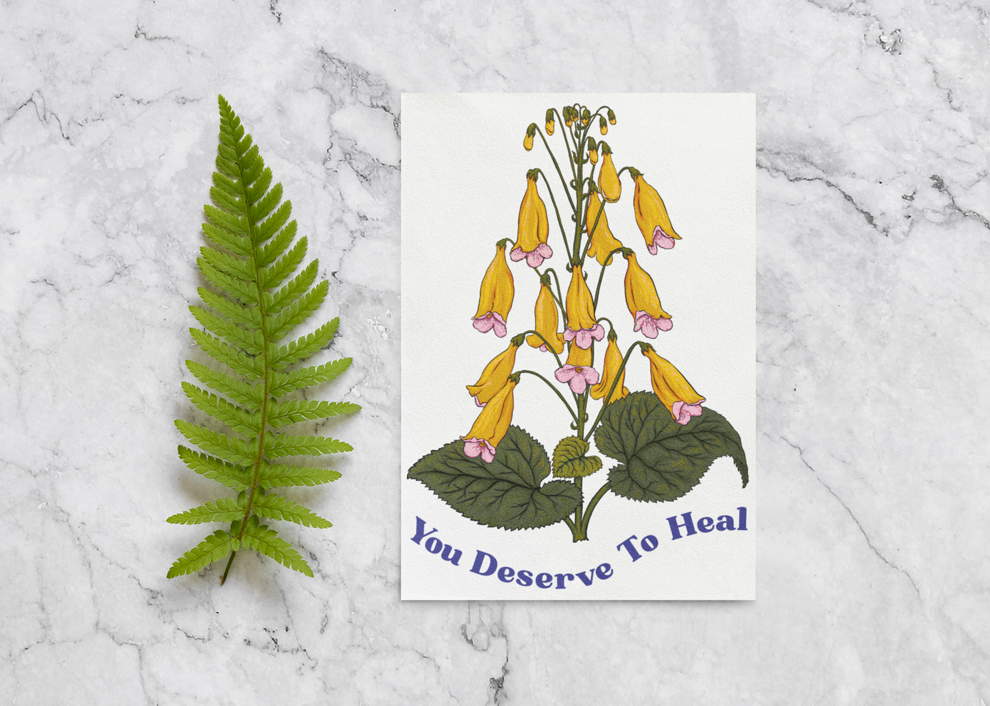 You Deserve To Heal: Mental Health Print