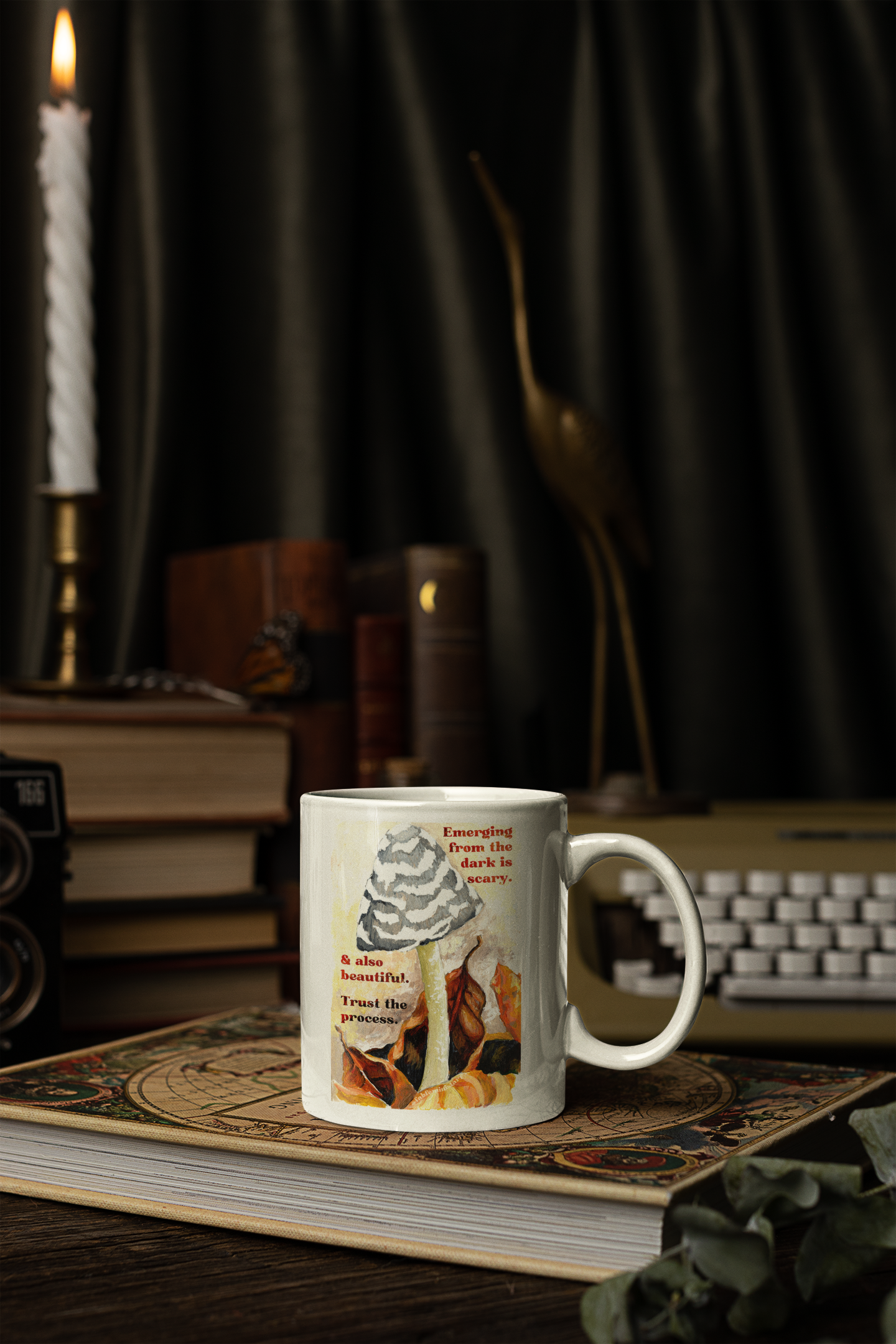 Emerging From The Dark is Scary and Beautiful: Self Care Mug