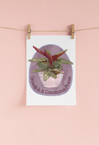 Growth Is A Continuous Process: Self Care Print
