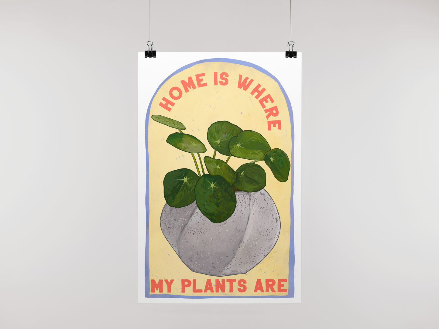 Home Is Where My Plants Are: Houseplant Print