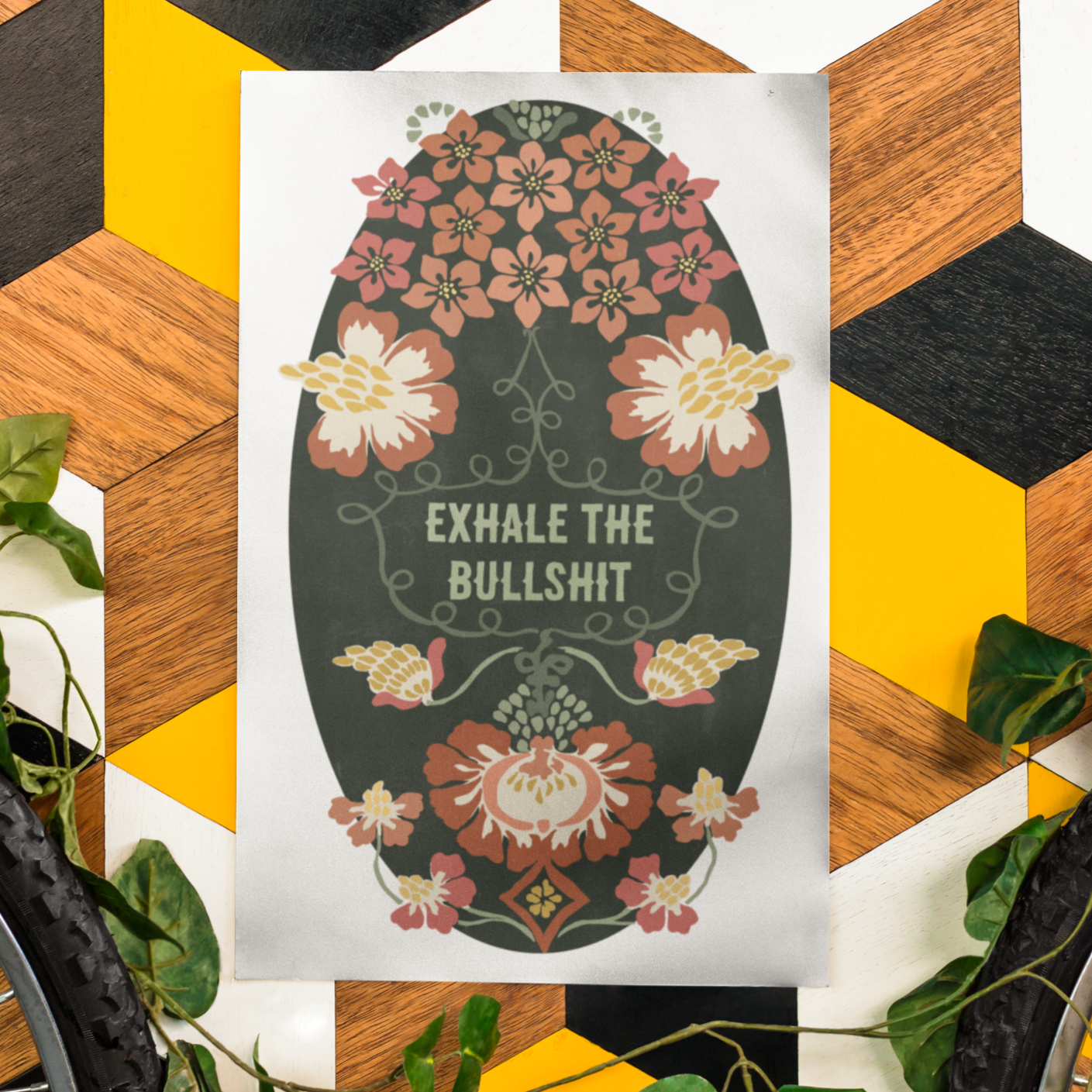 Exhale The Bullshit: Self Care Print