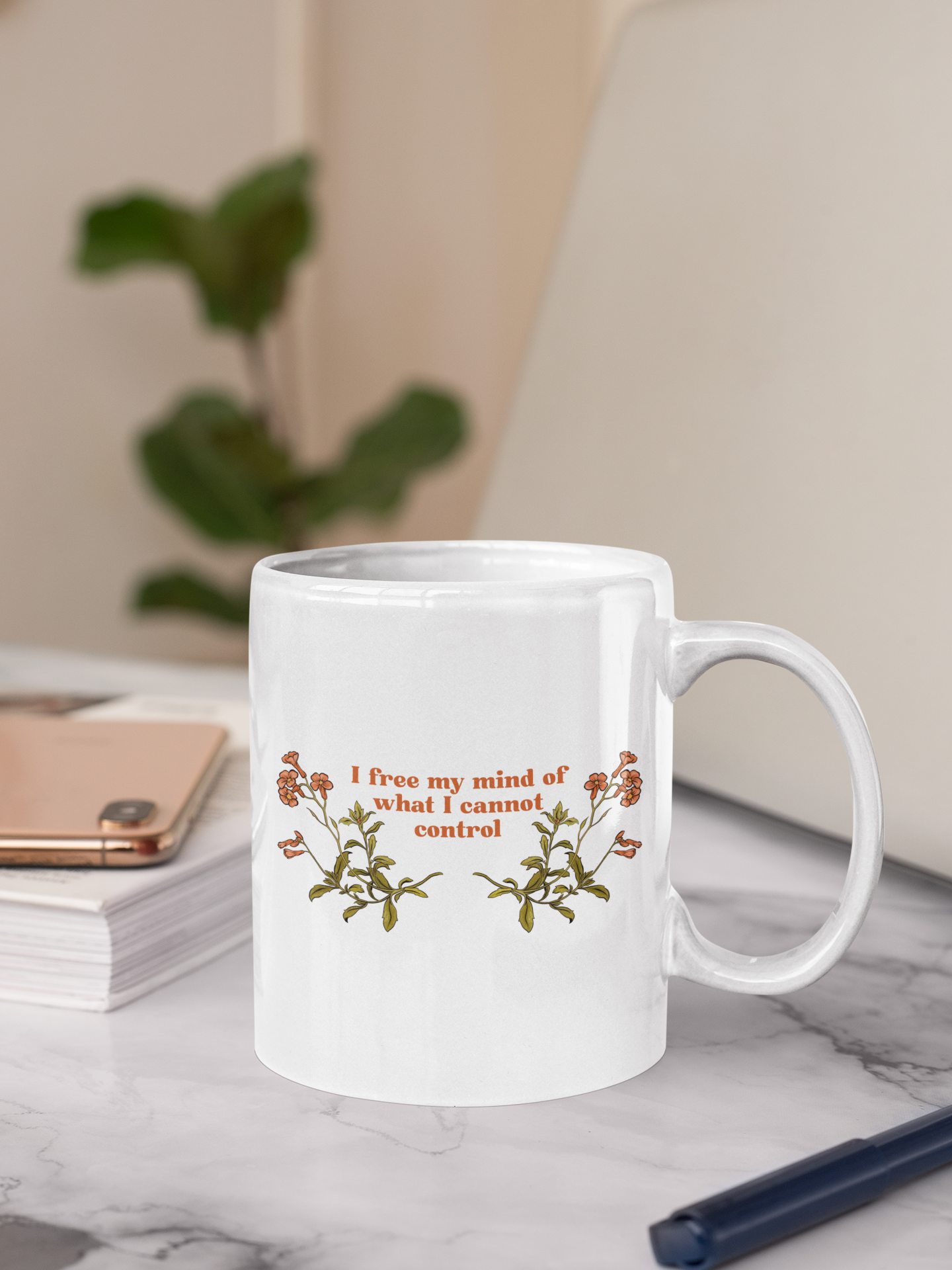 I Free My Mind Of What I Cannot Control: Mental Health Mug