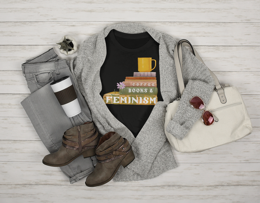 Coffee Books and Feminism: Feminist Shirt