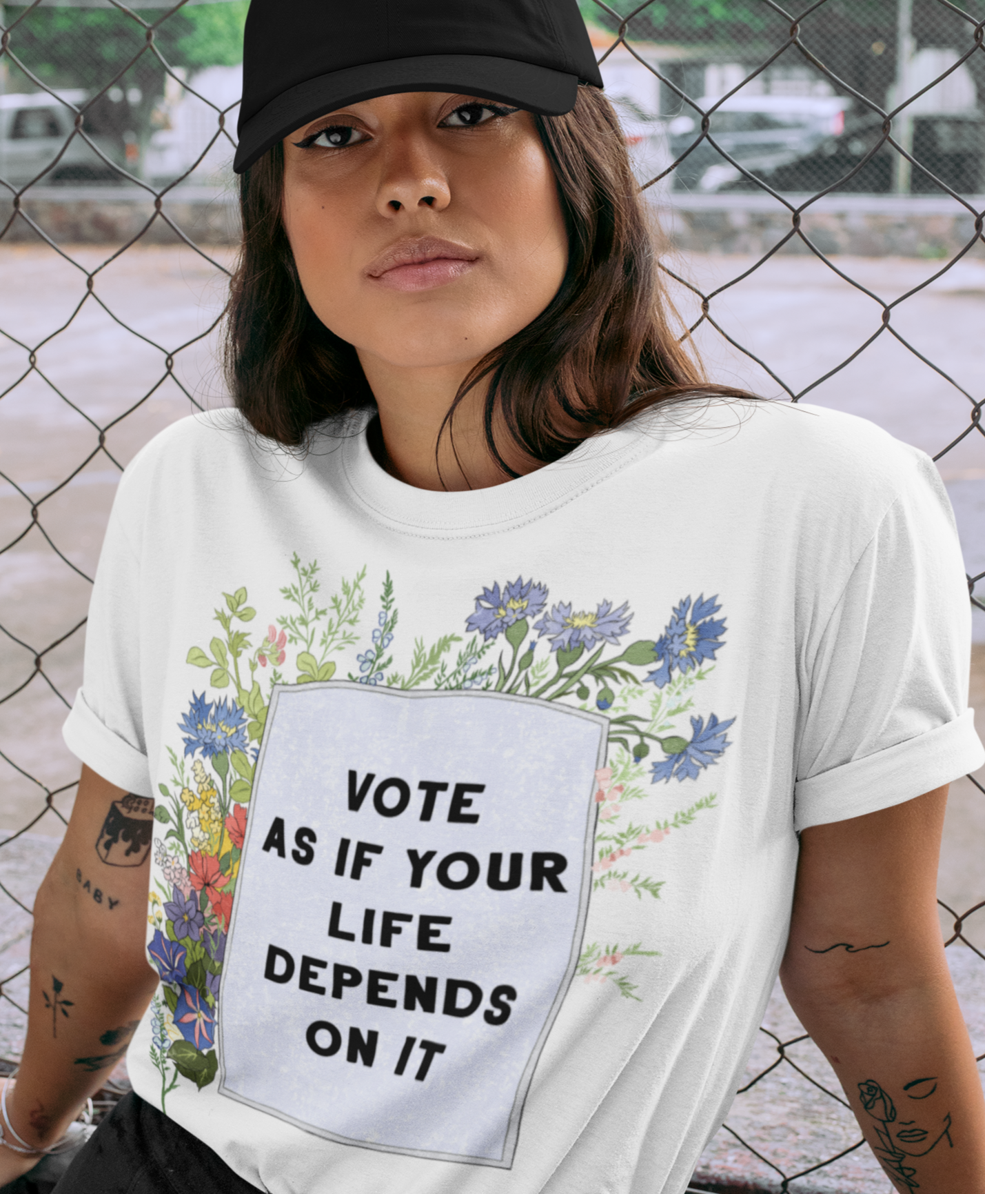 Vote As If Your Life Depends On It: Unisex Adult Shirt