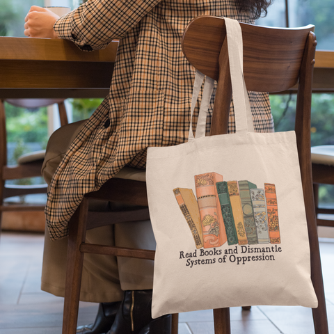 Read Books And Dismantle Systems Of Oppression: Small Tote Bag