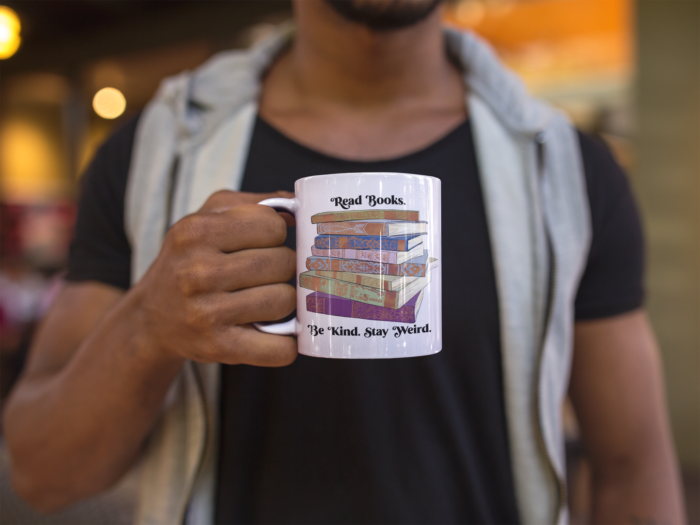 Read Books Be Kind Stay Weird: Book Lover Mug